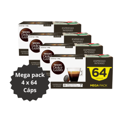 Café Nescafé Espresso Intenso 64 Cápsulas Dolce Gusto (4x64Cáps)