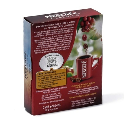 Café Solúvel Saquetas Clássico Nescafé 10x2Gr