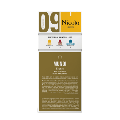 Cápsulas Compatíveis Nespresso Nicola Mundi 10 unid.