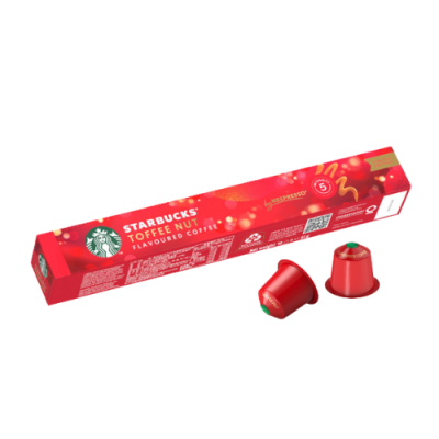 Starbucks Toffee Nut Compativel Nespresso-10 Cápsulas