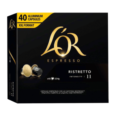 Cápsulas Compatíveis Nespresso L’or Ristretto Maxi Pack 40 unid.