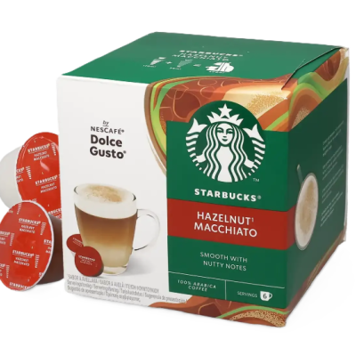 Starbucks Hazelnut Macchiato - Nescafé Dolce Gusto 12 Cápsulas