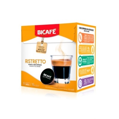 Bicafé Ristretto 16 Cápsulas Compatível Dolce Gusto*