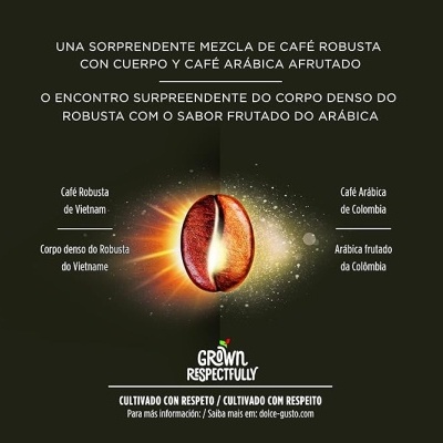 Café Nescafé Espresso Intenso 64 Cápsulas Dolce Gusto