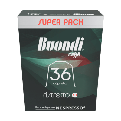 Cápsulas Compatíveis Nespresso* Buondi Ristretto36 unid.