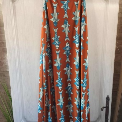 vestido licra peixes