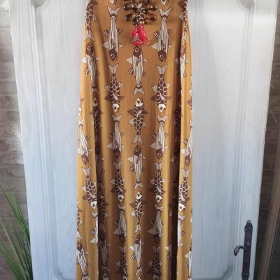 vestido licra peixes