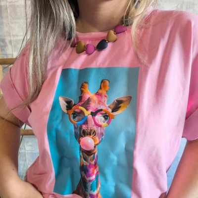 T-shirt girafa