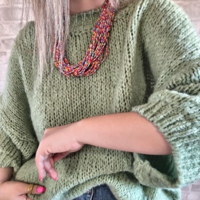 T-shirt camisolao lã