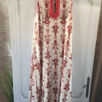 vestido licra peixes