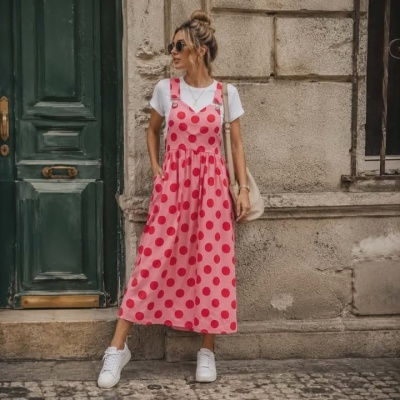 Jardineira vestido