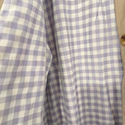 Trench coat com forro vichy