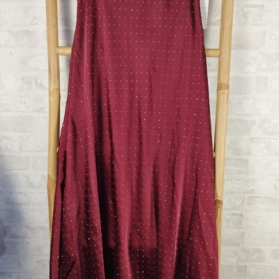 Saia cetim com brilho