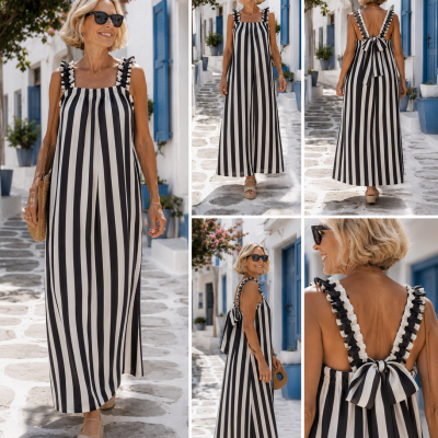 Vestido laço nas costas 2 cores