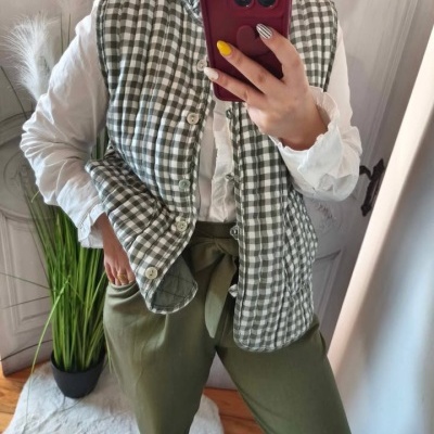 Calça estilo clássico com laço