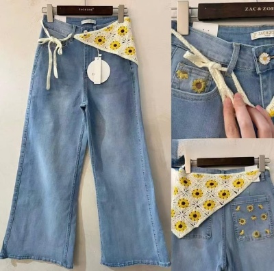 Jeans zac zoe girassóis