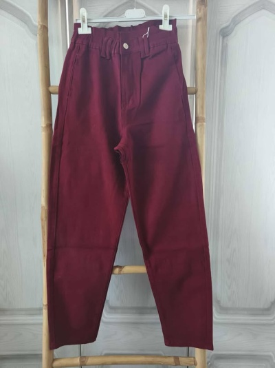 Calça ballone bordeaux