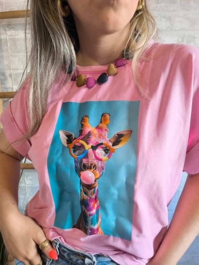 T-shirt girafa
