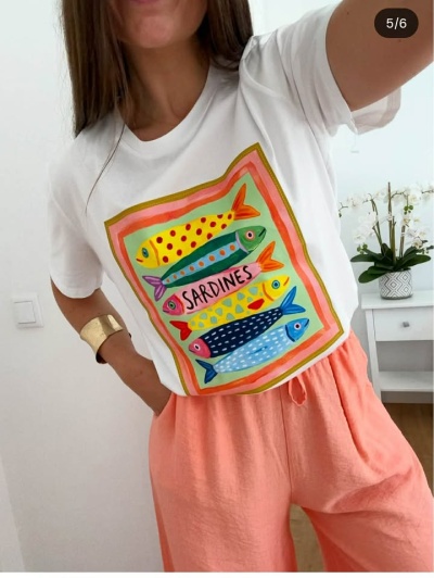T-shirt sardinhas