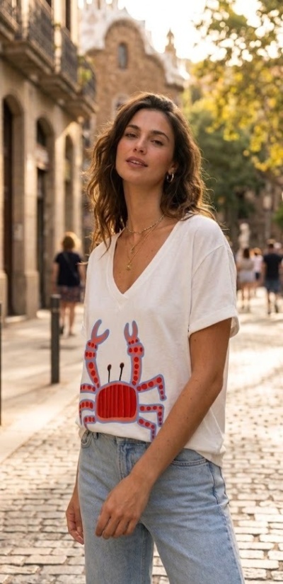 T-shirt caranguejo 🦀