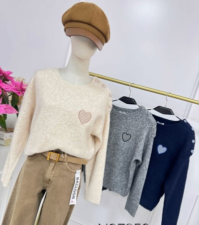 Malha quentinha detalhe vichy