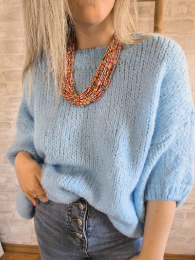 T-shirt camisolao lã