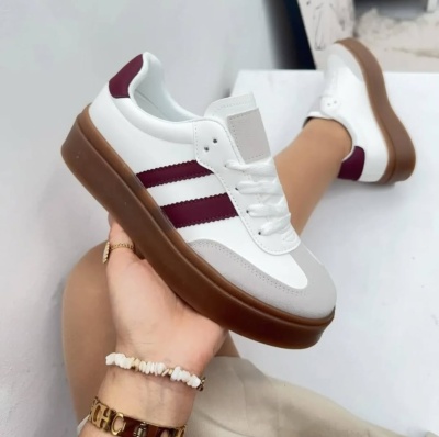 Tenis inspiração bordeaux