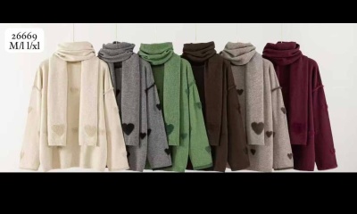 Malhas com cachecol incluido