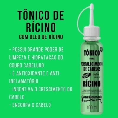 Gota Dourada Tonico  Ricino 100 ML