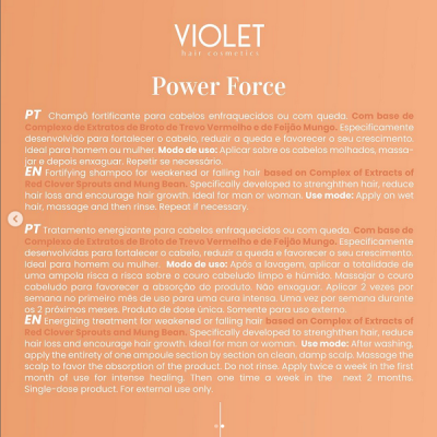 Violet Linha Botol Filler Revitalizante Densificante