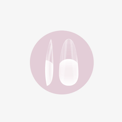 Purple Soft gel tips press on - almond 600 und