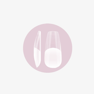 Purple Soft Gel Tips press on - ballerina 600 und