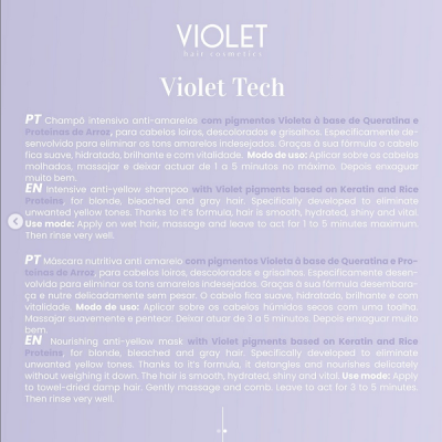 Violet  Linha Tech Loiros e Grisalhos