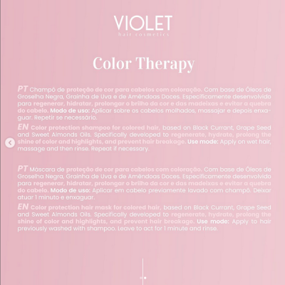 Violet Linha Color Terapy Cabelos Pintados