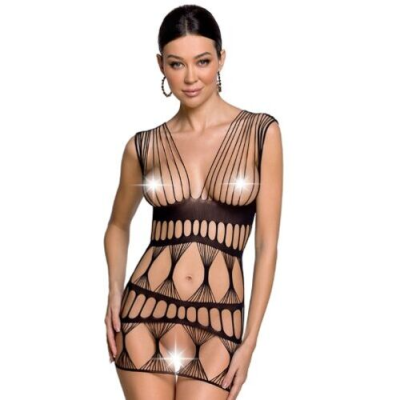 PASSION - WOMAN BS089 BODYSTOCKING PRETO TAMANHO ÚNICO