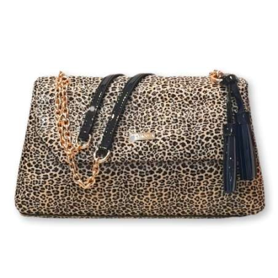 Tiracolo Ombro Verniz Leopardo