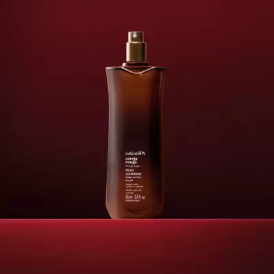 ÓLEO GLORIOSO PARA CORPO E CABELO NATIVA SPA CEREJA ROUGE 85ML