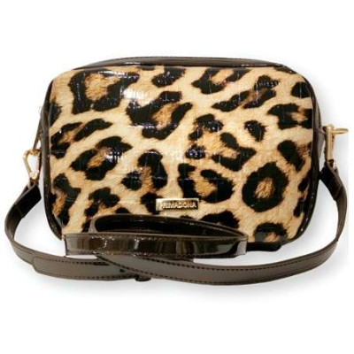 Tiracolo Ombro Verniz Leopardo