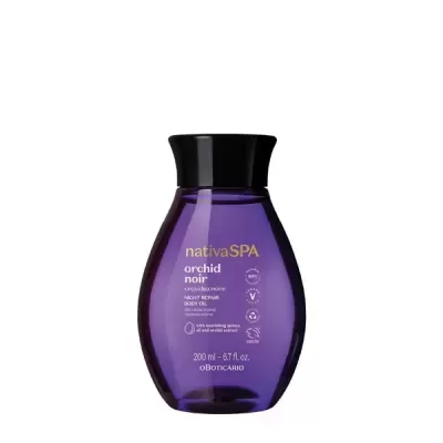 ÓLEO CORPORAL HIDRATANTE NATIVA SPA ORQUÍDEA NOIRE, 200ML