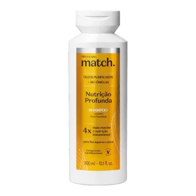 SHAMPOO MATCH NUTRIÇÃO PROFUNDA, 300ML