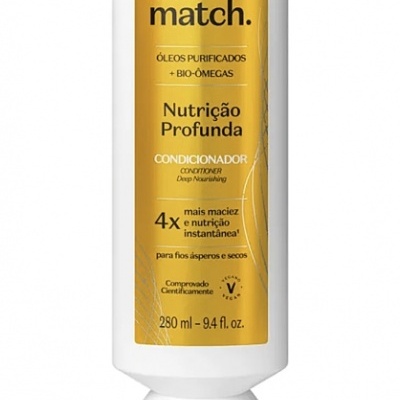 CONDICIONADOR MATCH NUTRIÇÃO PROFUNDA, 280ML