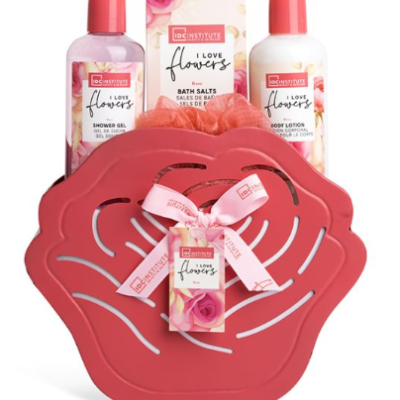 Set de banho I Love Flowers rose