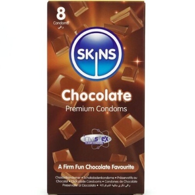 PRESERVATIVOS CHOCOLATE PREMIUM PACOTE 8