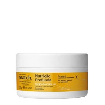 MATCH MÁSCARA CAPILAR NUTRIÇÃO PROFUNDA, 70G