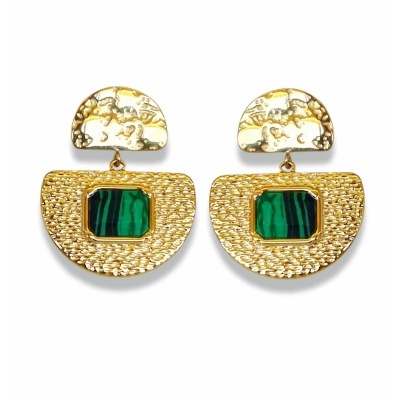 Brincos em Aço dourado antialergico