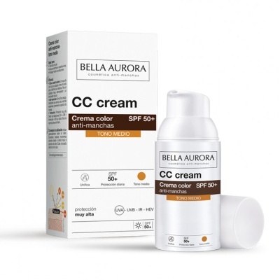 CC Cream Creme com cor SPF 50+ anti-manchas - tom médio