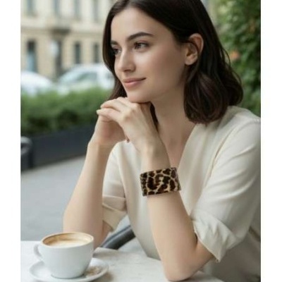 Pulseira Animal Print Larga