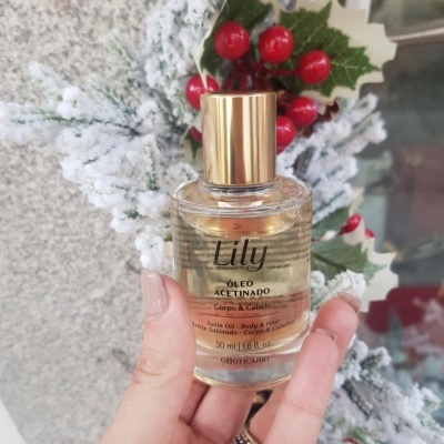 ÓLEO MULTIFUNCIONAL ACETINADO CORPO E CABELO LILY, 50ML