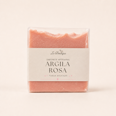Sabonete de Argila Rosa para Pele Sensível | Suavizante