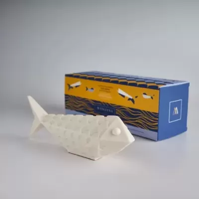 Sardinha Decorativa Aromática Branca